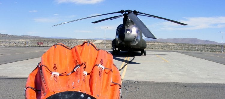 Bambi Bucket on the ground, ready to go.